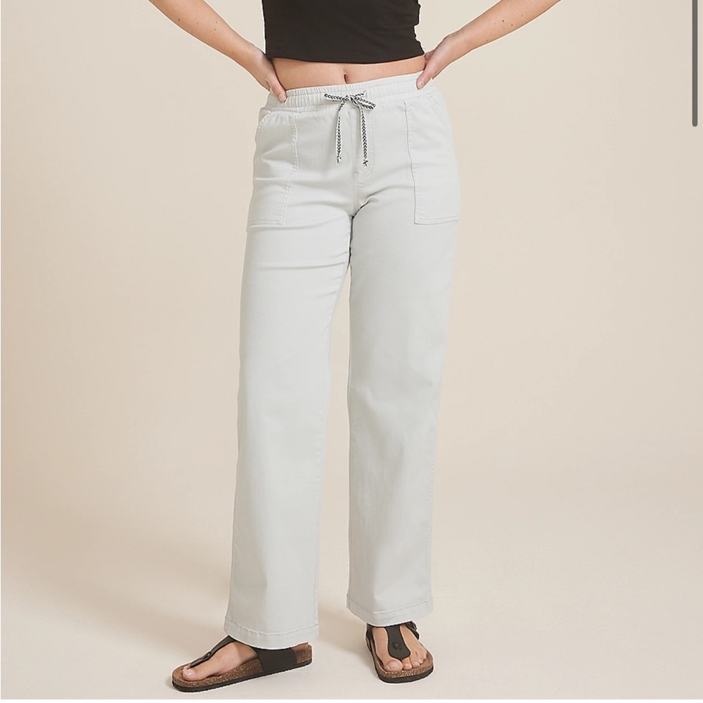 Maurices Gray Weekender High Rise Wide Leg Pants